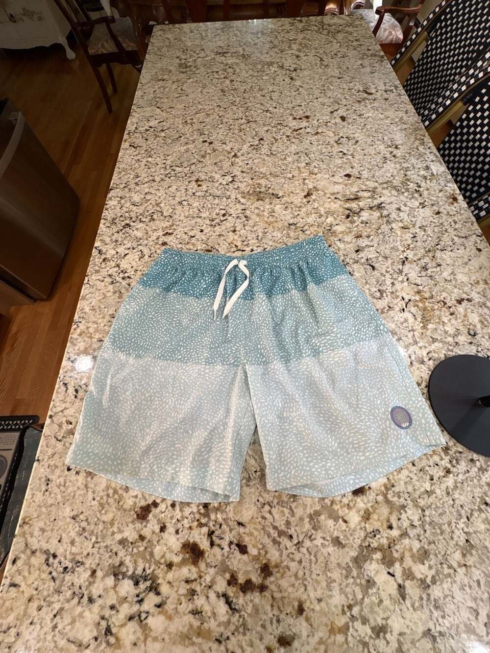Chubbies Swim Trunks Size X Large Teal Gradient Swim Shorts 7 Inseam